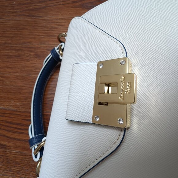 Samantha Vega - Shoulder, Crossbody, Handle Bag - Navy x white - Good Condition - Picture 6 of 16